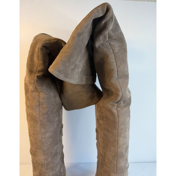 Report Zaria Women's Size 8 Light Brown Over The Knee Dressy Tall Stretchy Sock - Picture 3 of 16